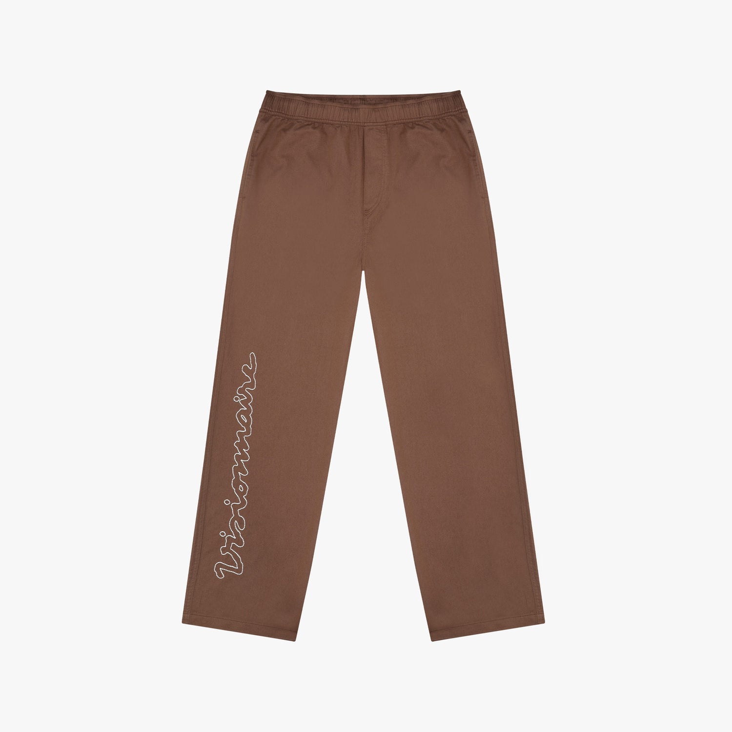 PANTALON BRODÉ VISIONNAIRE MARRON