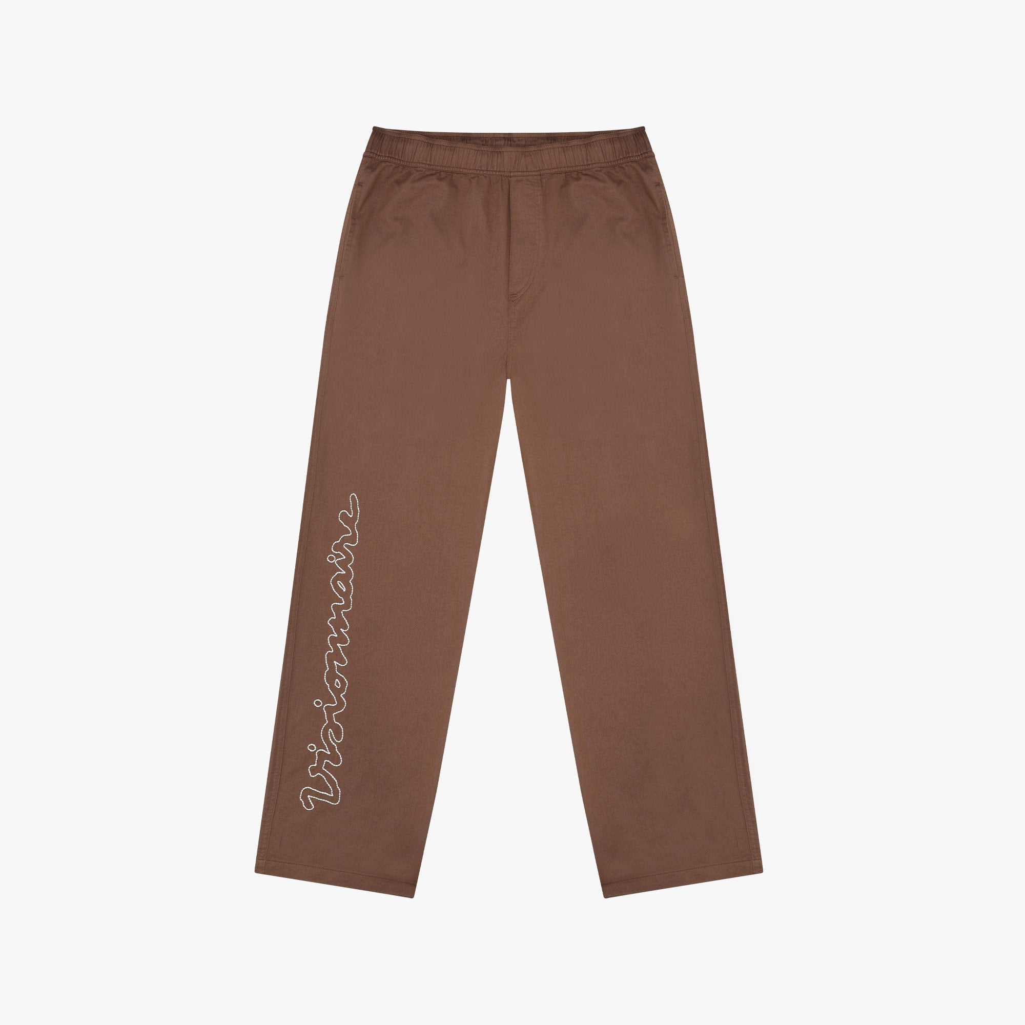 PANTALON BRODÉ VISIONNAIRE MARRON
