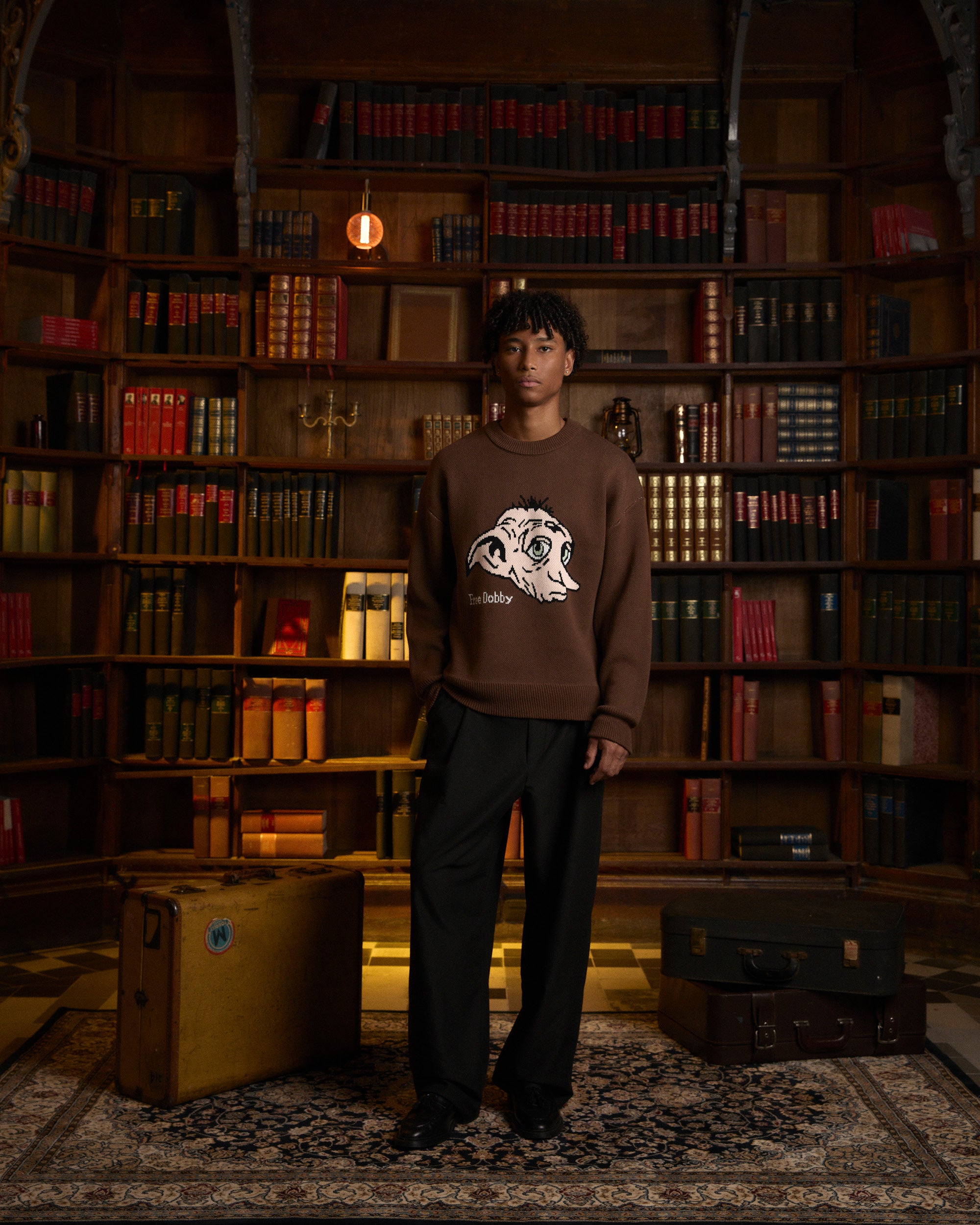 PULL DOBBY MARRON