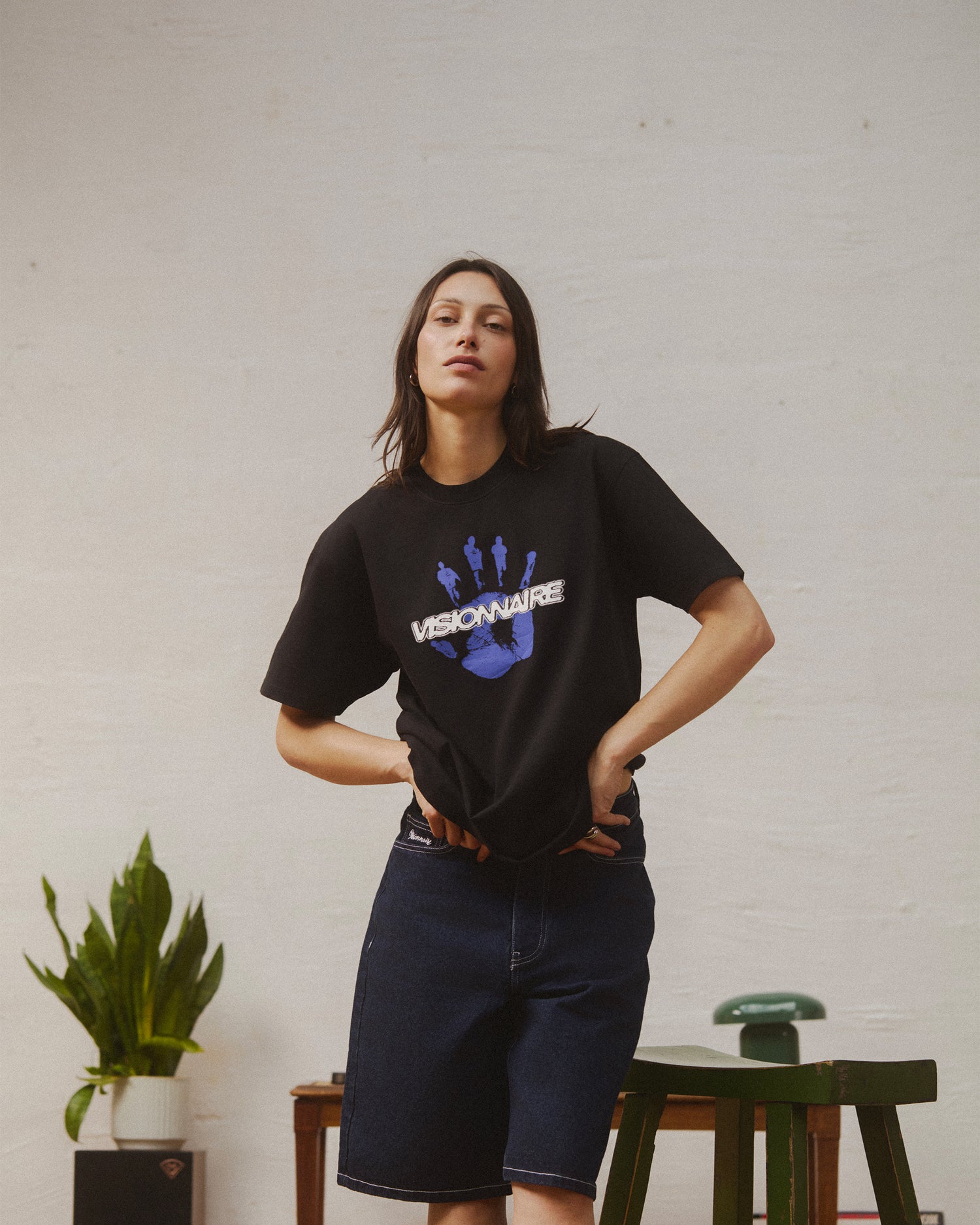T SHIRT HAND NOIR