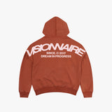 HOODIE BACK TERRACOTA WASH