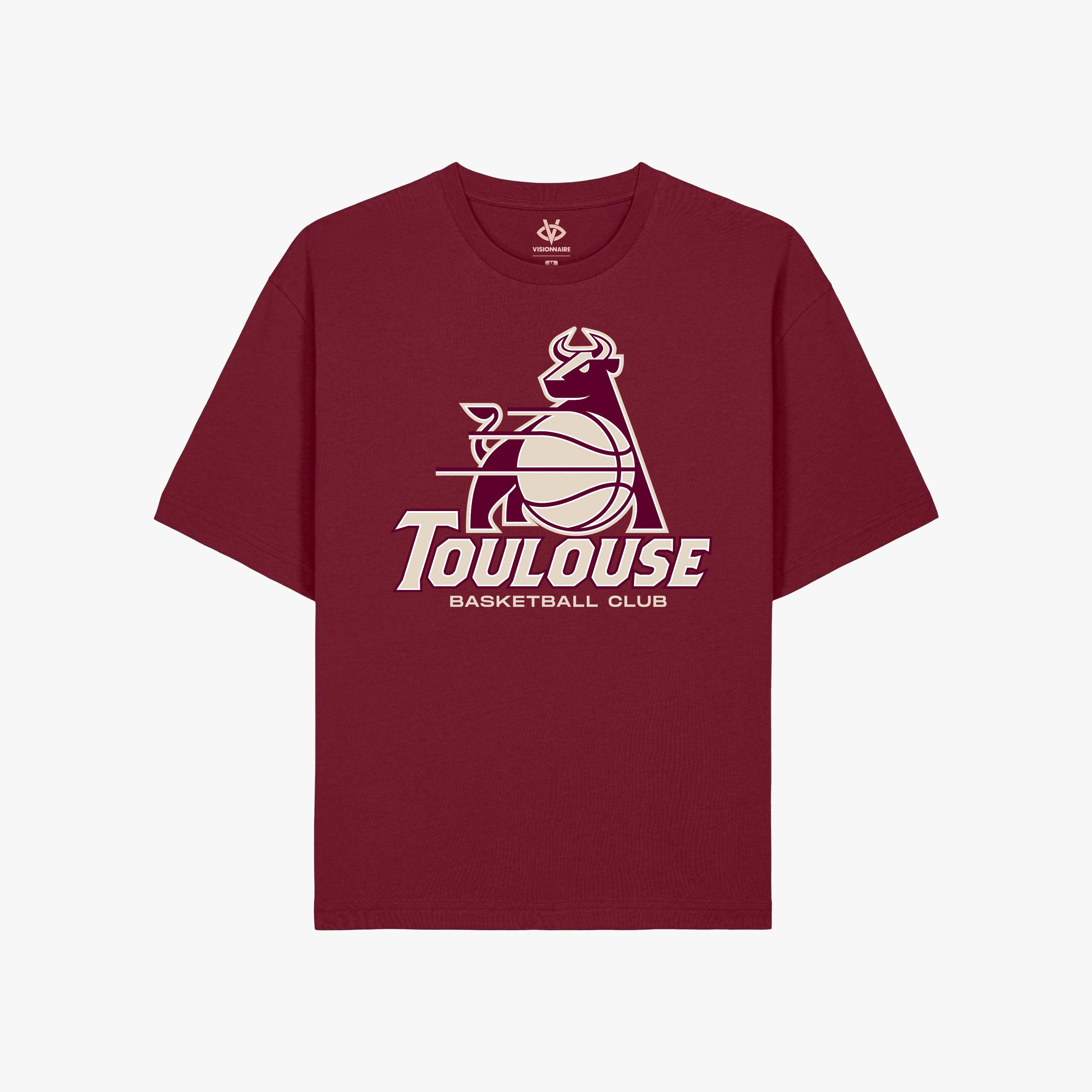 T-SHIRT TBC LOGO Grenat