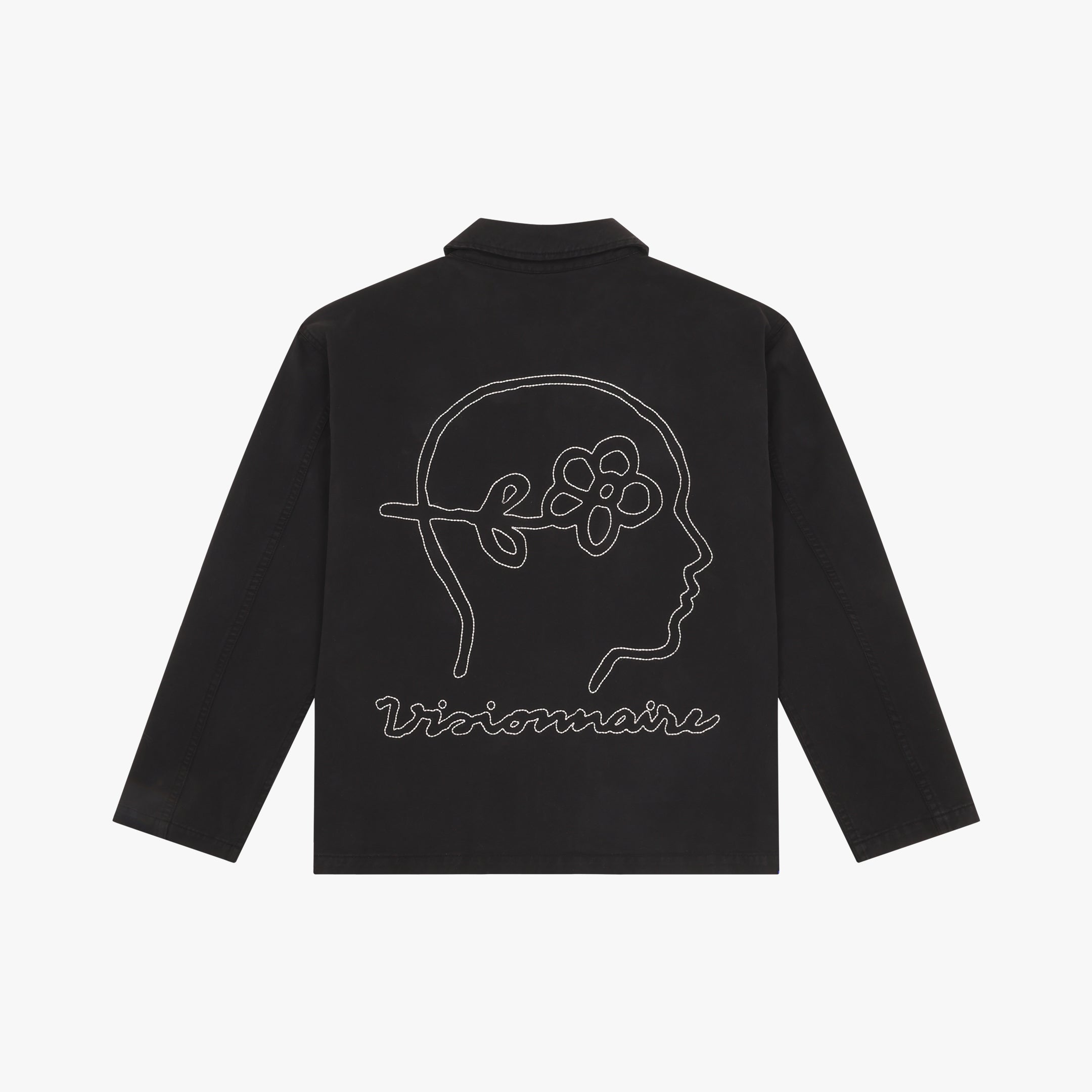 SURCHEMISE BRODÉE FLOWER EYE NOIR