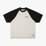 T-SHIRT BI-COLOR NOIR