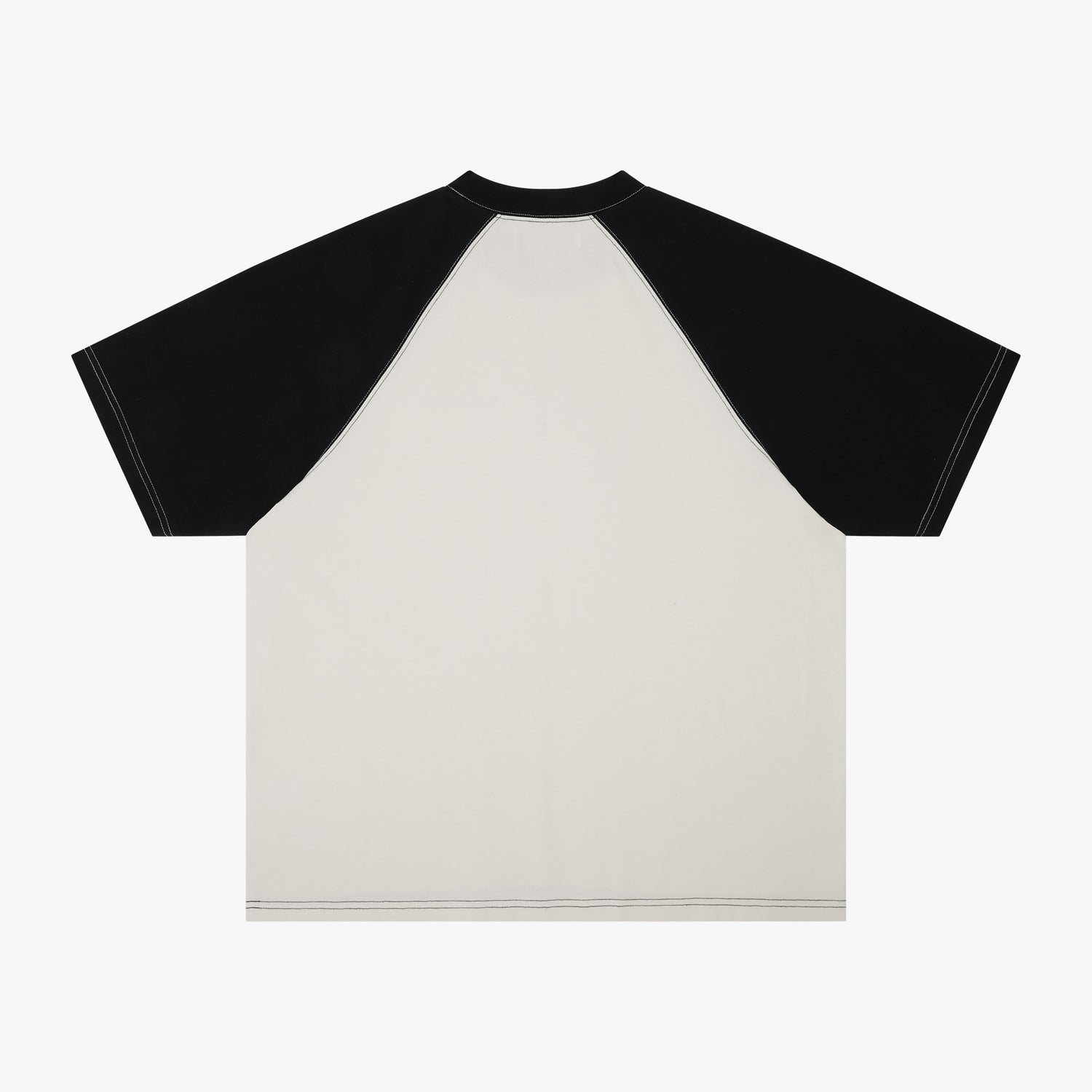 T-SHIRT BI-COLOR NOIR