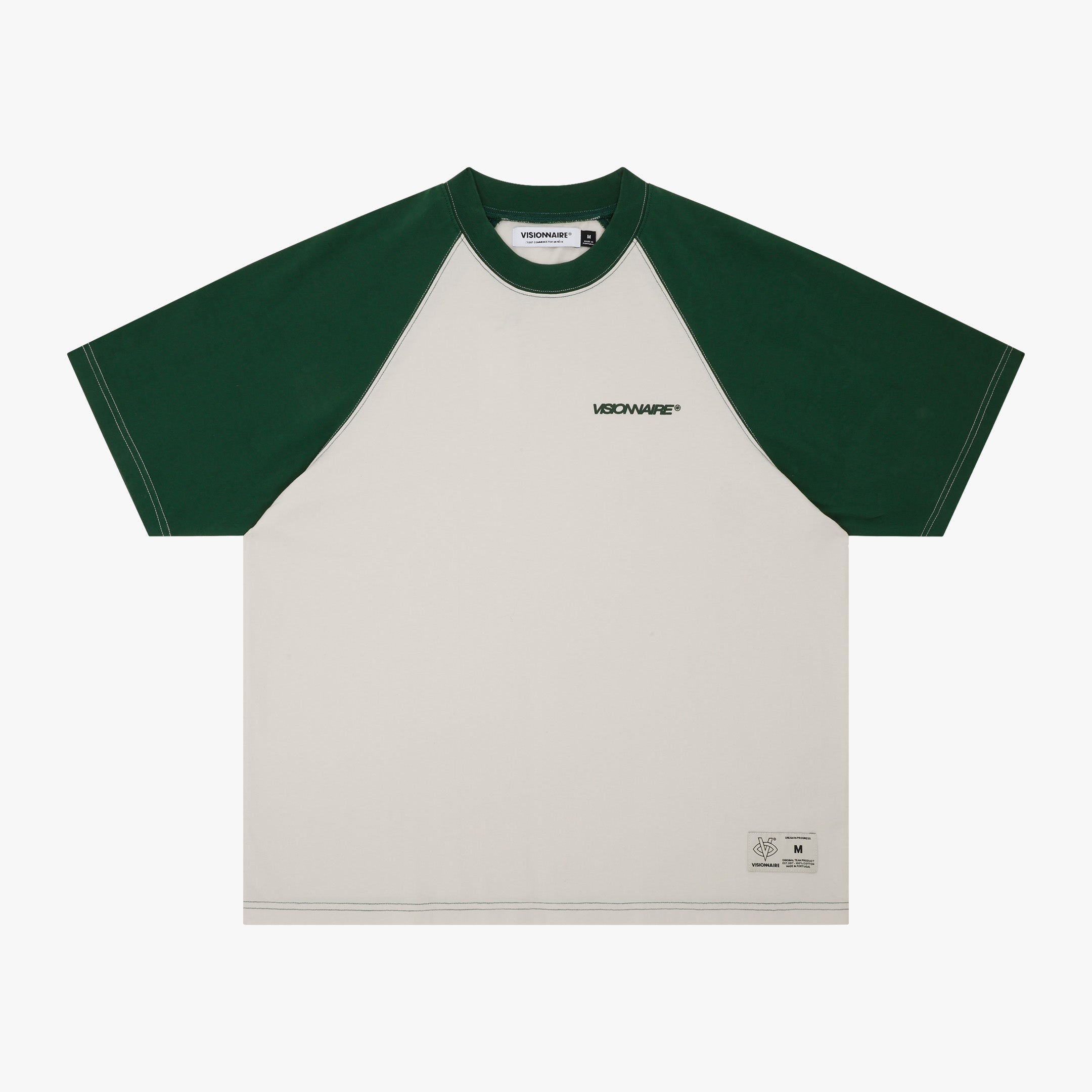 T-SHIRT BI-COLOR VERT