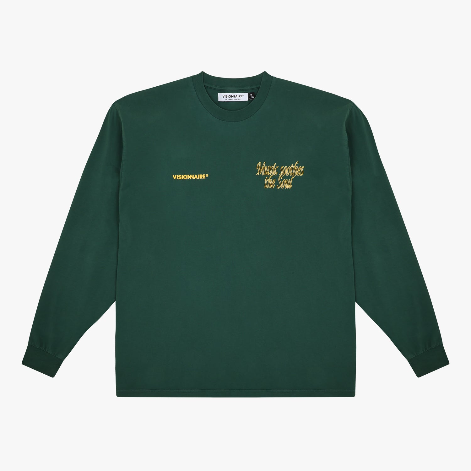 LONGSLEEVE MUSIC & PEACE VERT