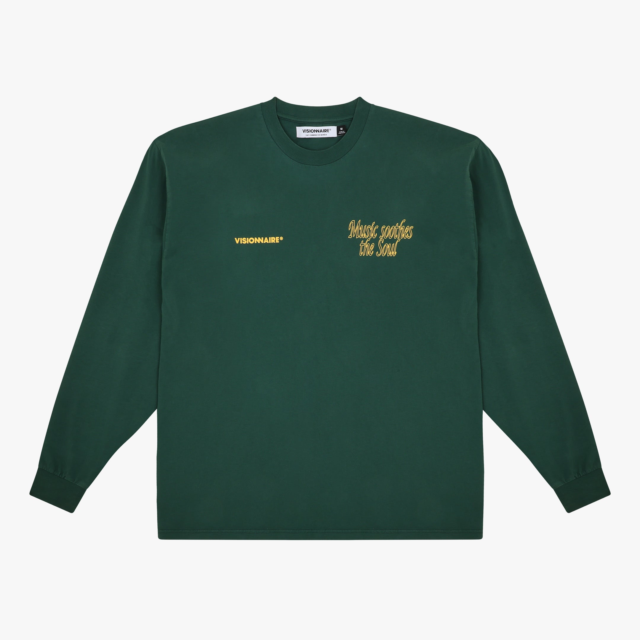 LONGSLEEVE MUSIC & PEACE VERT