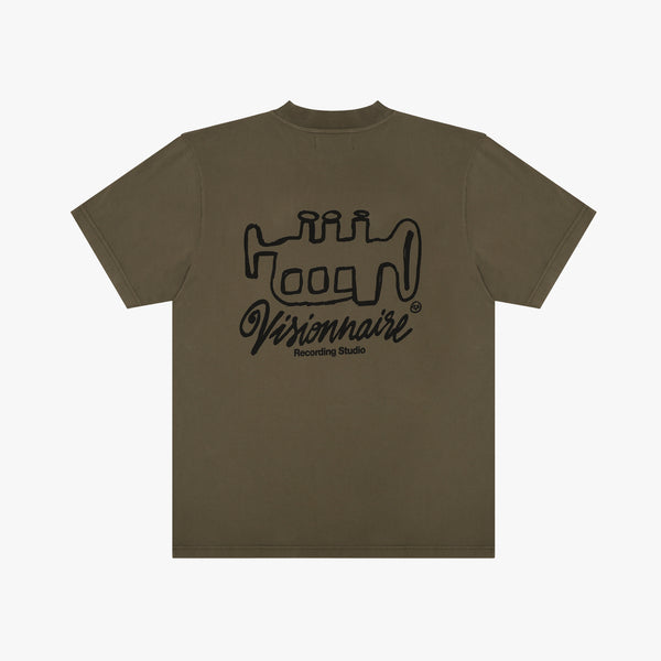 T-SHIRT TROMPETTE KAKI
