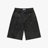 SHORT BAGGY JEAN GRIS-NOIR