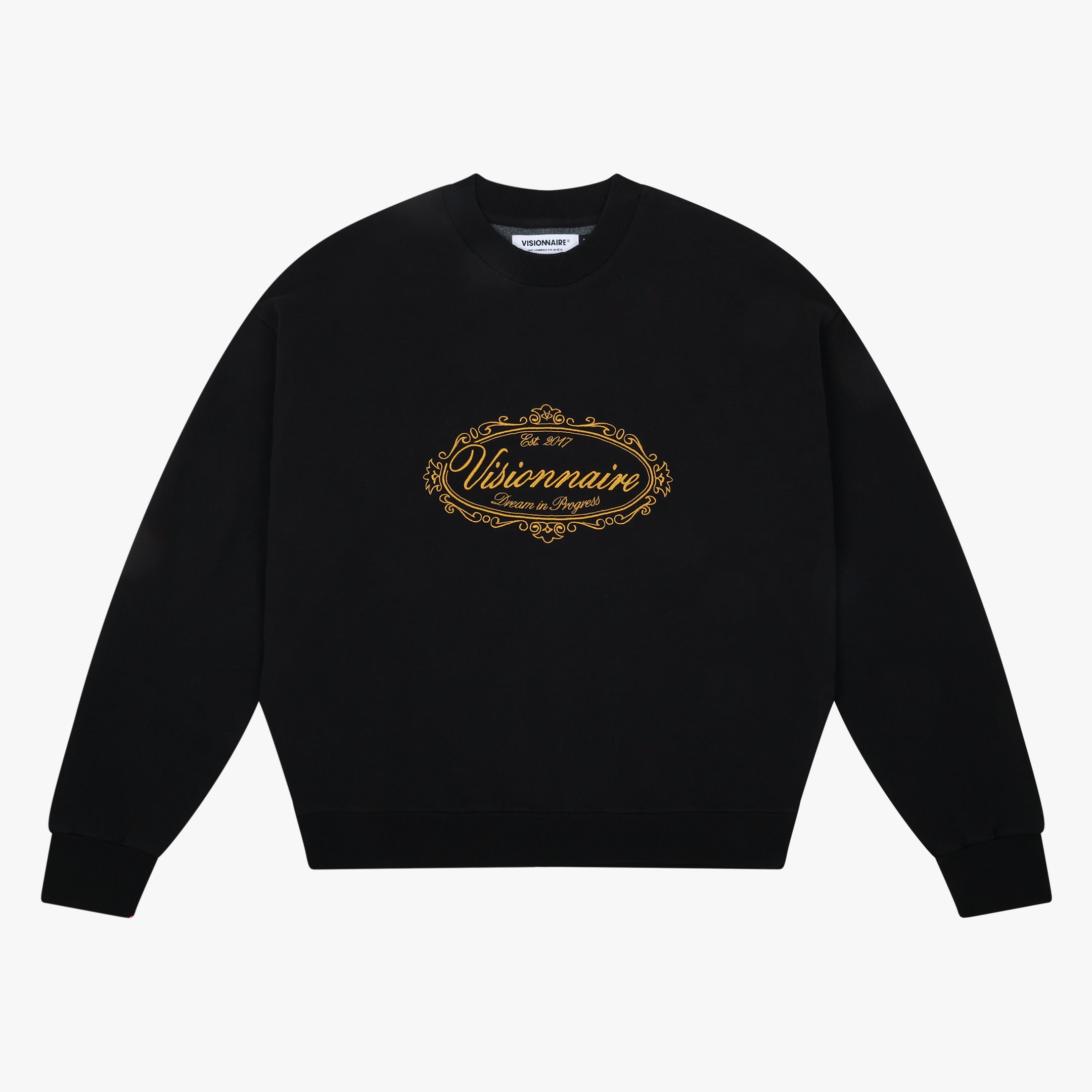 CREWNECK MÉDAILLON NOIR
