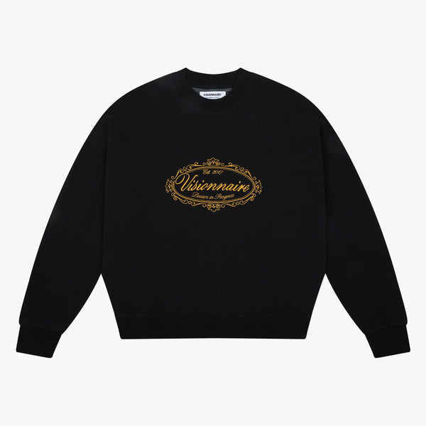 CREWNECK MÉDAILLON NOIR