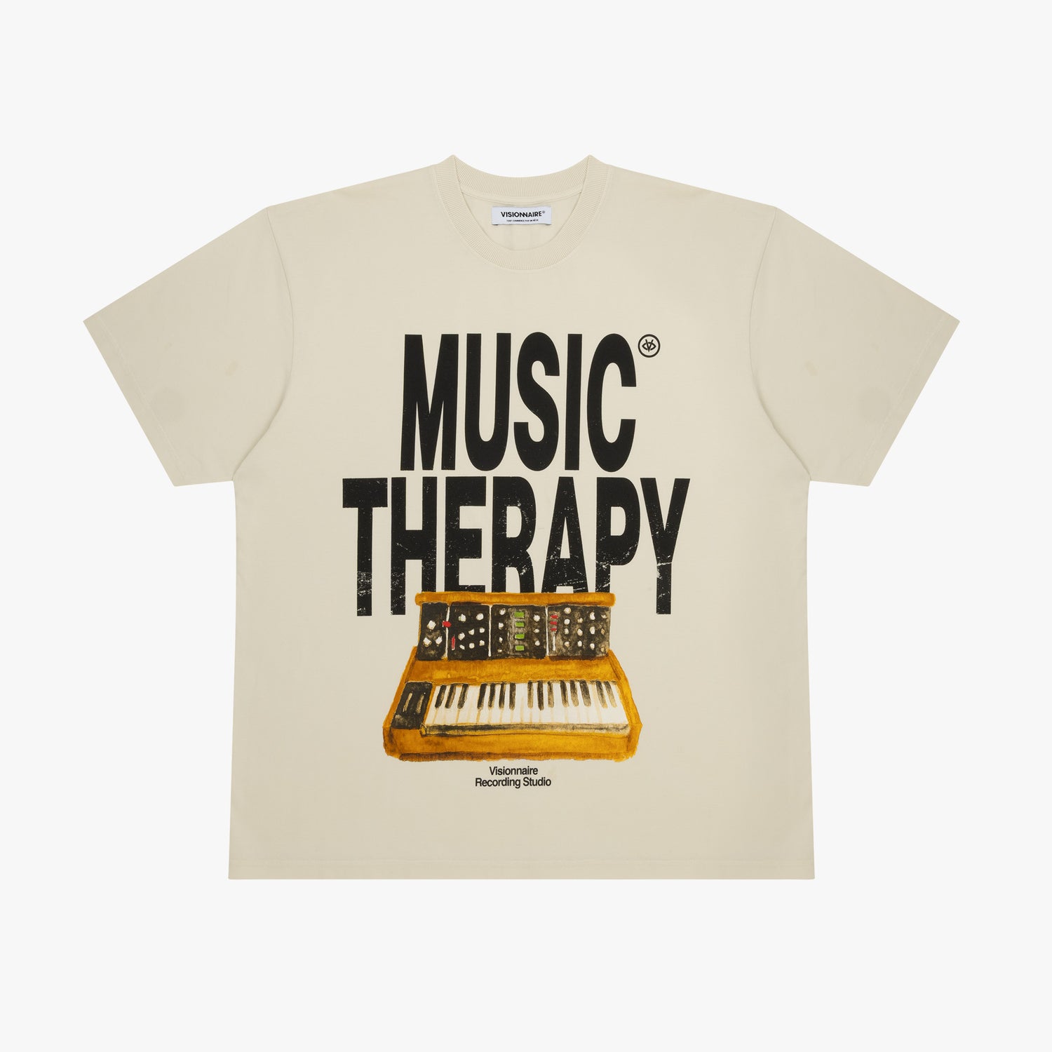 T-SHIRT MUSIC THERAPY OFF WHITE