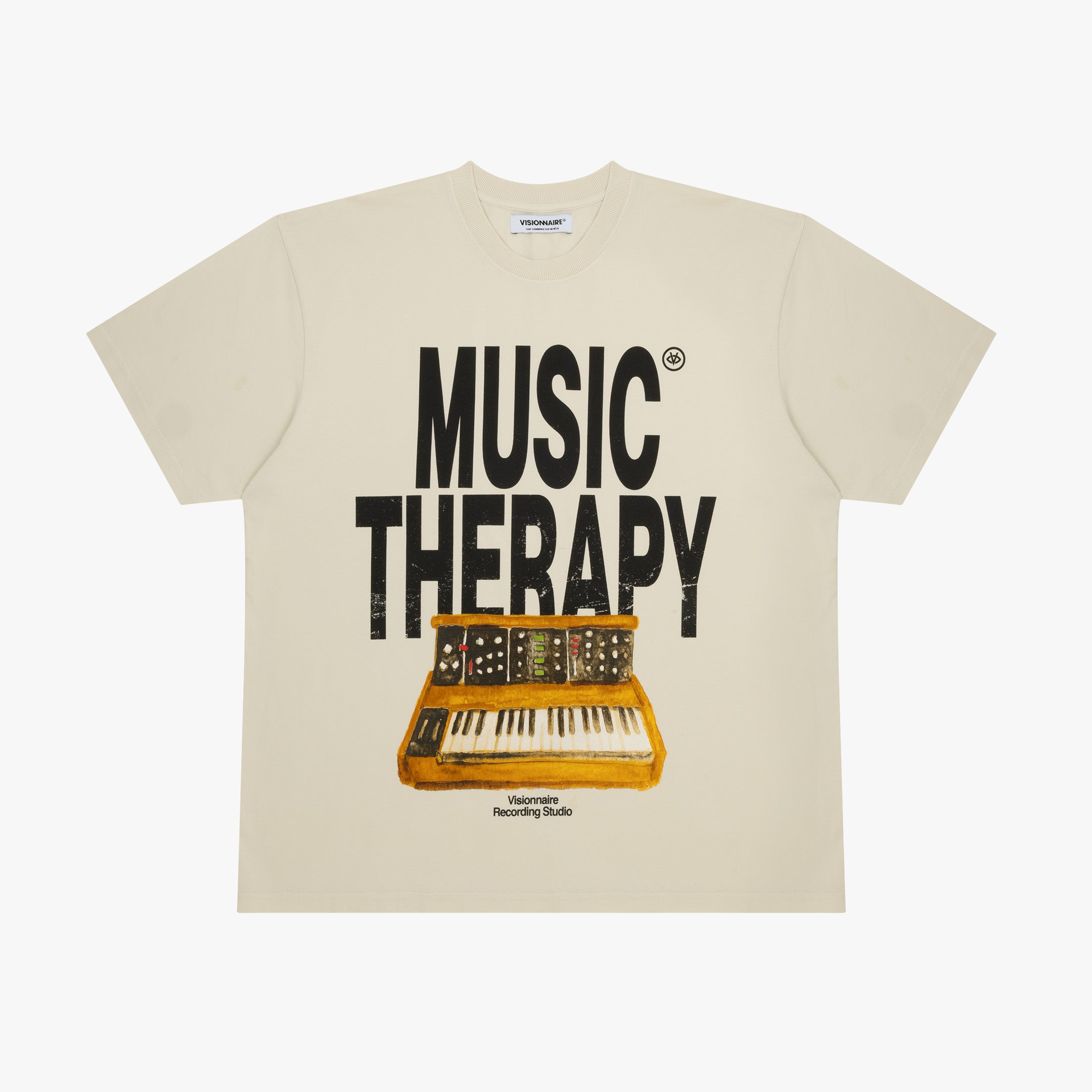 T-SHIRT MUSIC THERAPY OFF WHITE