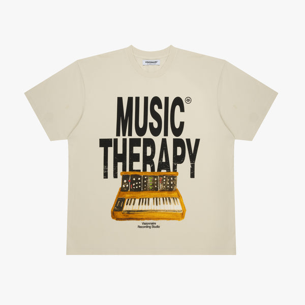 T-SHIRT MUSIC THERAPY OFF WHITE