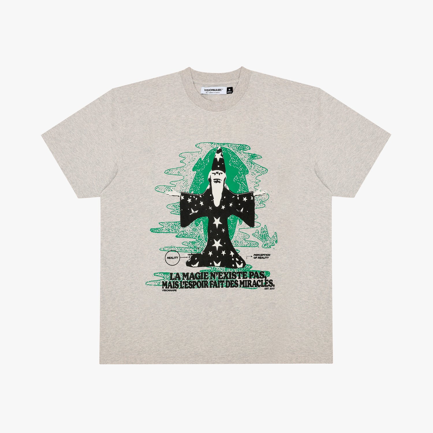 T-SHIRT MAGE GRIS