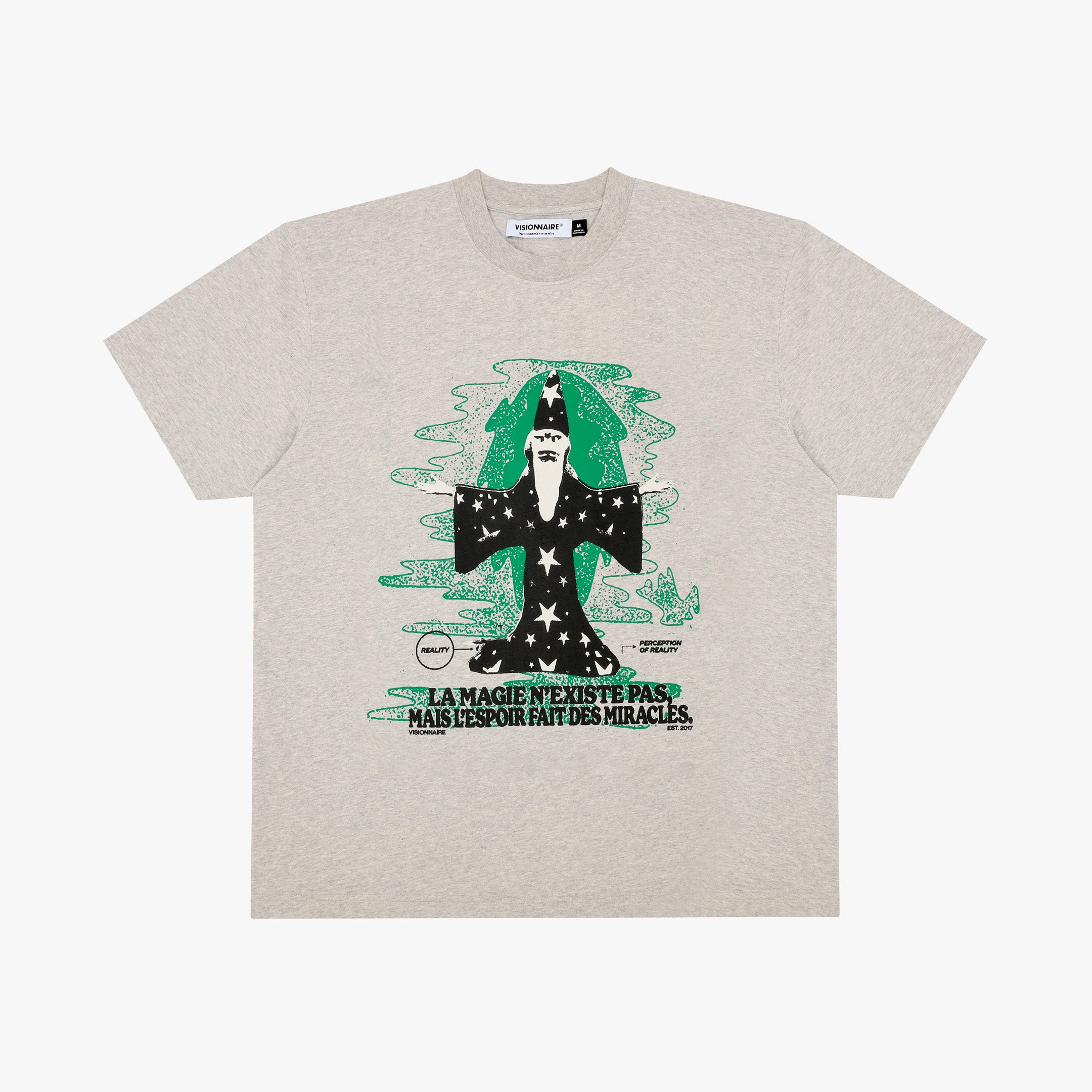 T-SHIRT MAGE GRIS