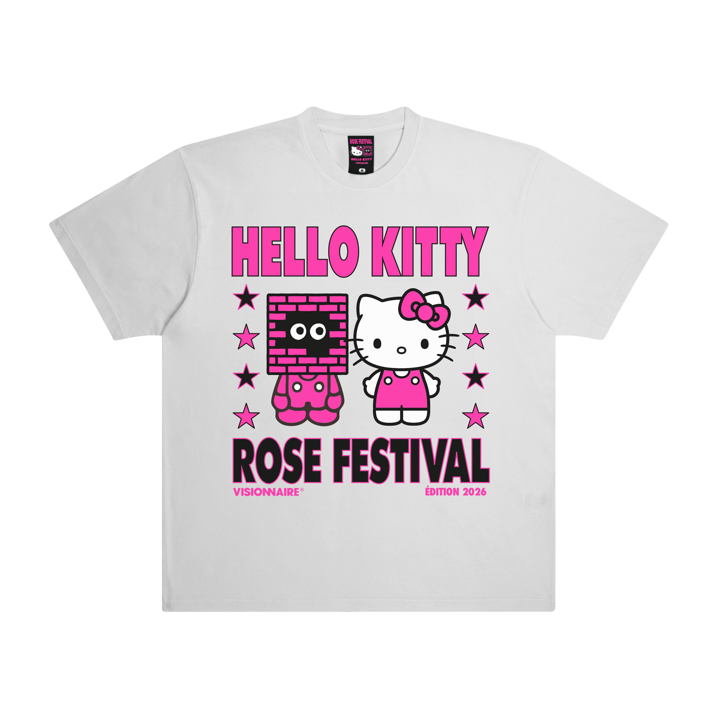 T-shirt Kitty Blanc | ROSE FESTIVAL 2026