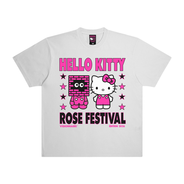 T-shirt Kitty Blanc | ROSE FESTIVAL 2026