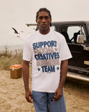 T-SHIRT SUPPORT LOCAL BLANC