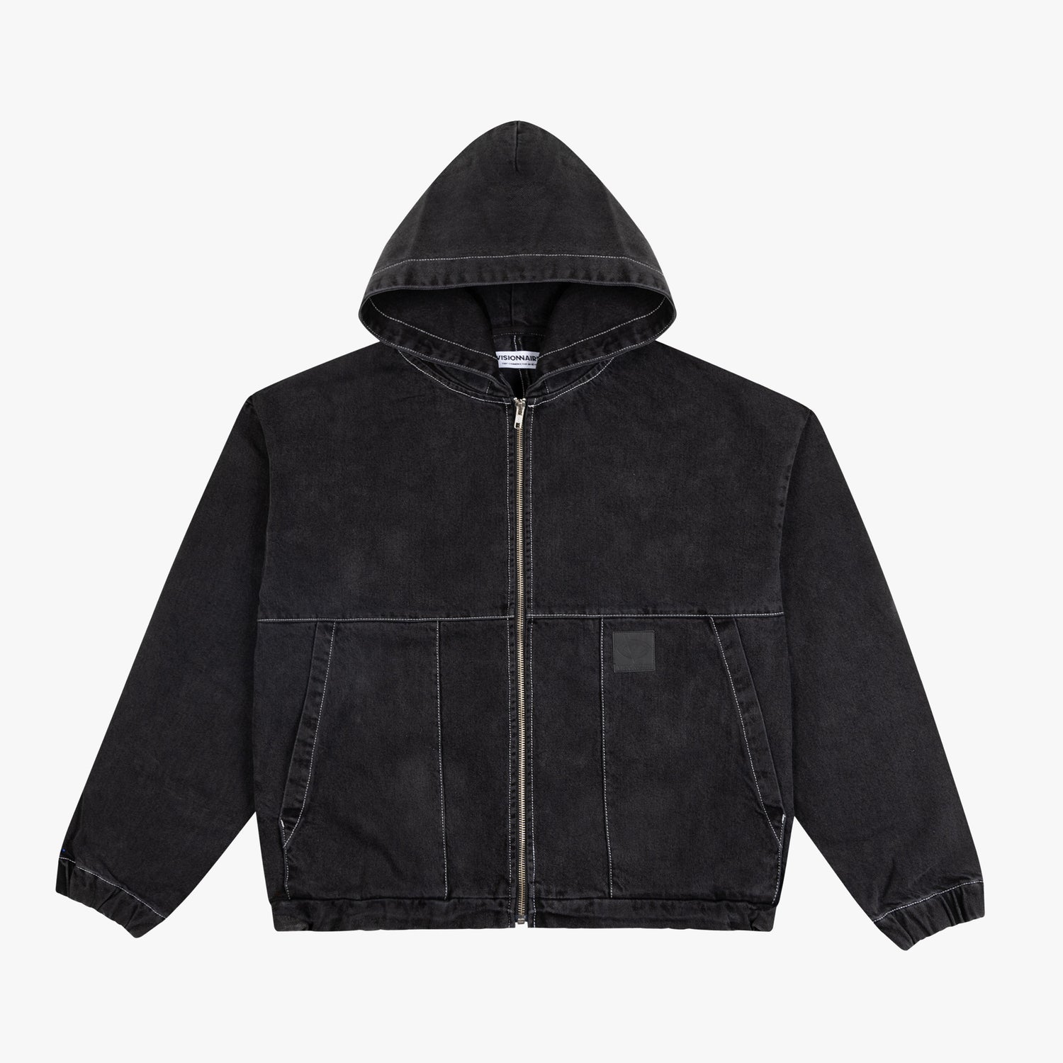 VESTE JEAN NOIR FADE