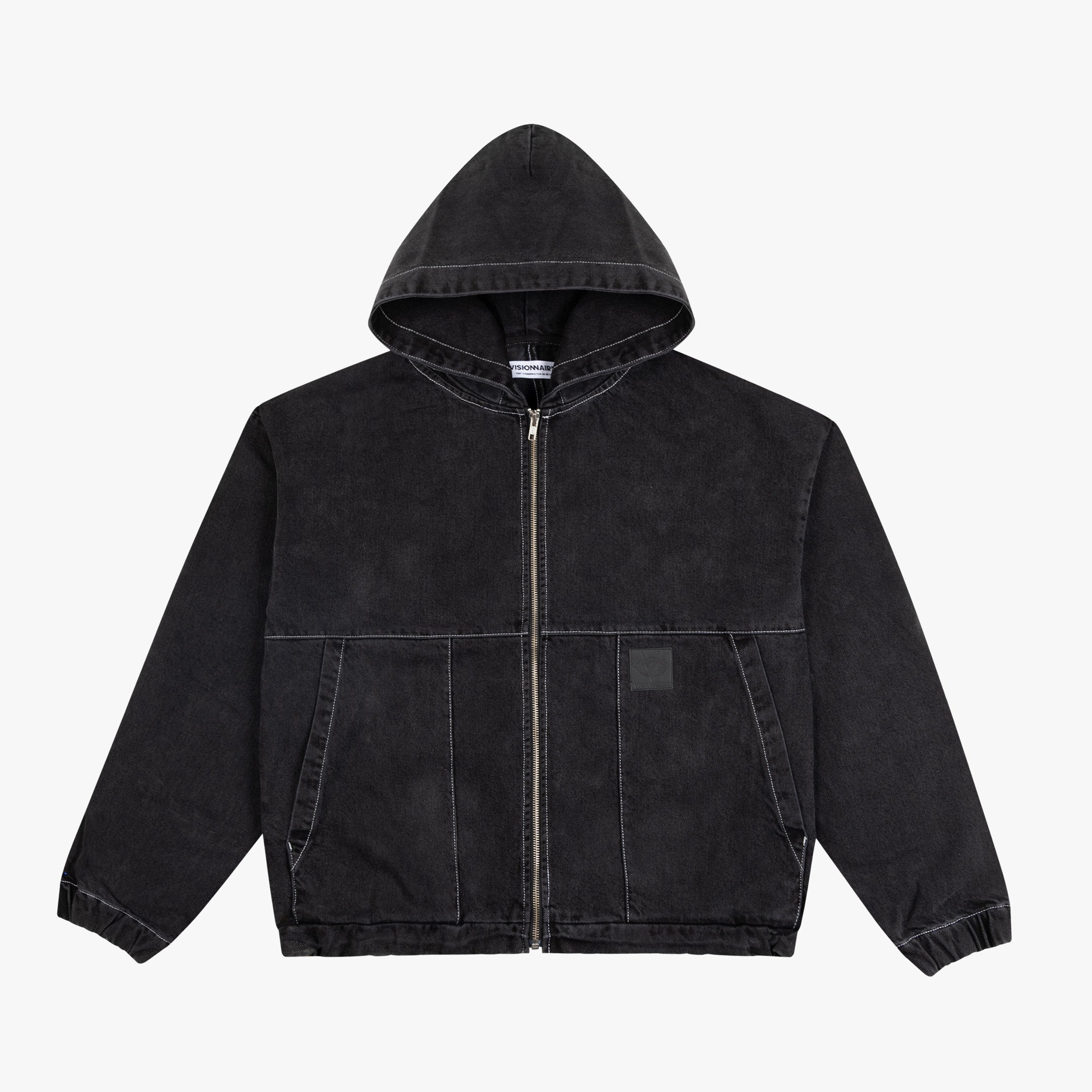 VESTE JEAN NOIR FADE