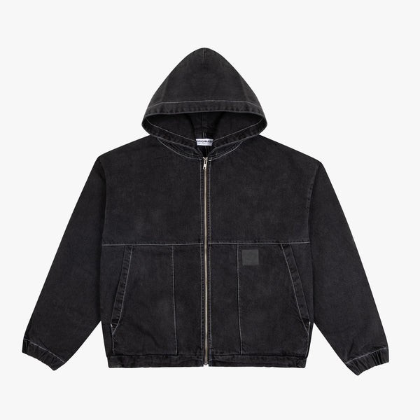 VESTE JEAN NOIR FADE