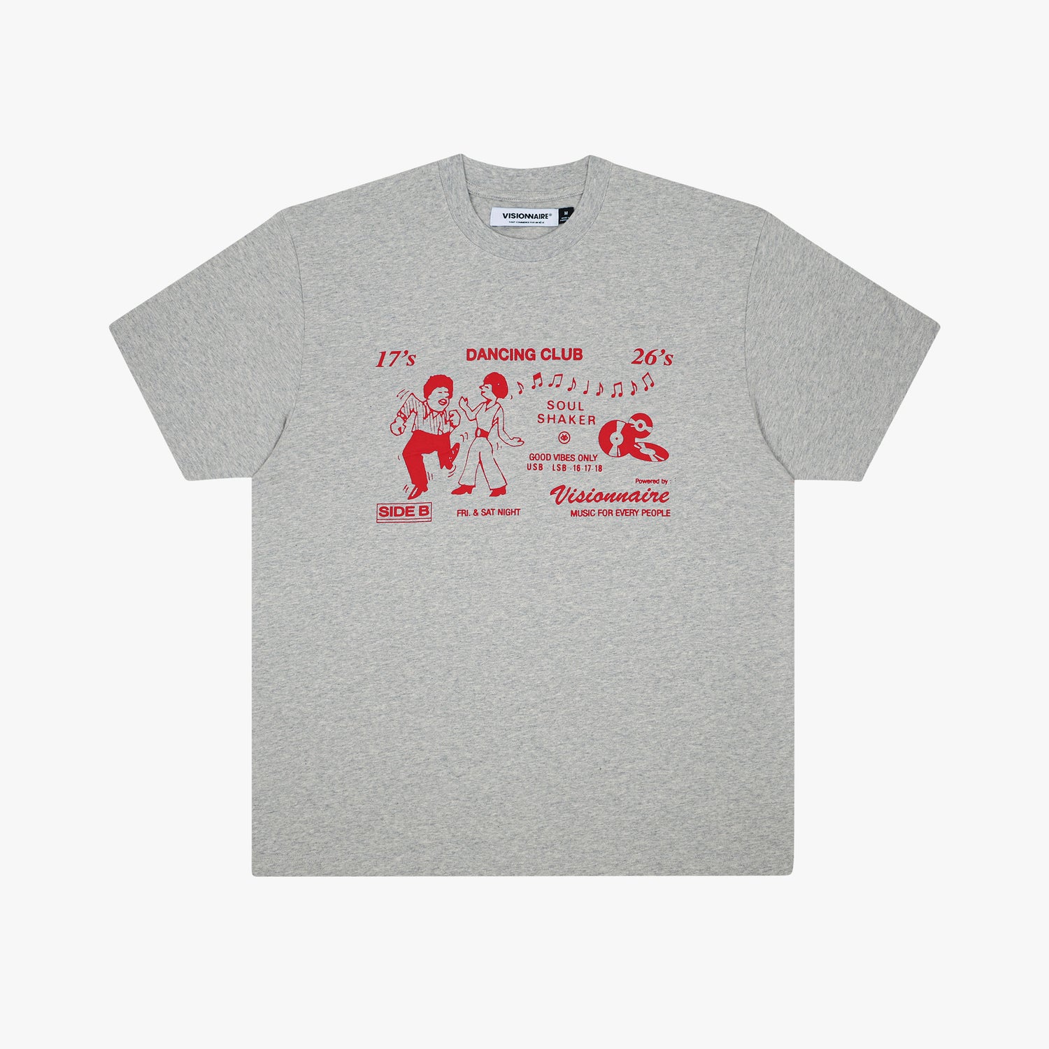 T-SHIRT DANCING GRIS