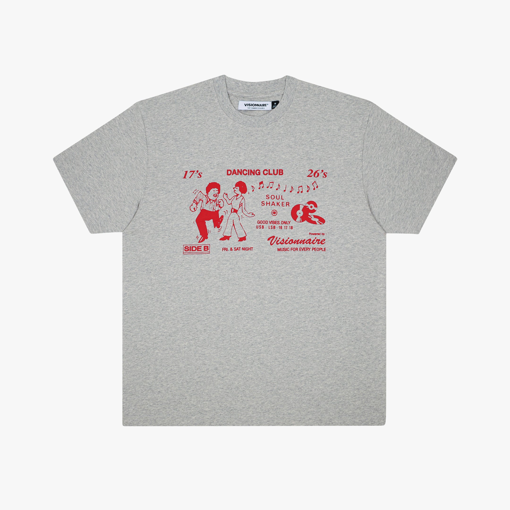 T-SHIRT DANCING GRIS