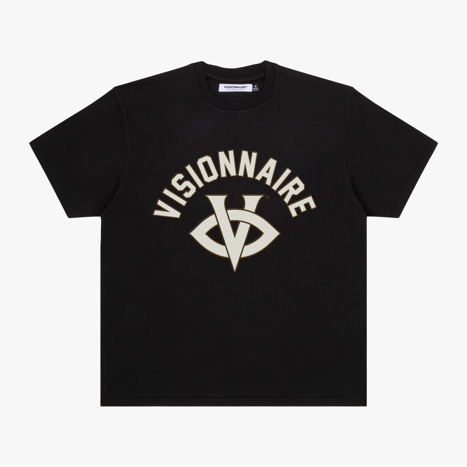 T-SHIRT LOGO SÉRIF NOIR