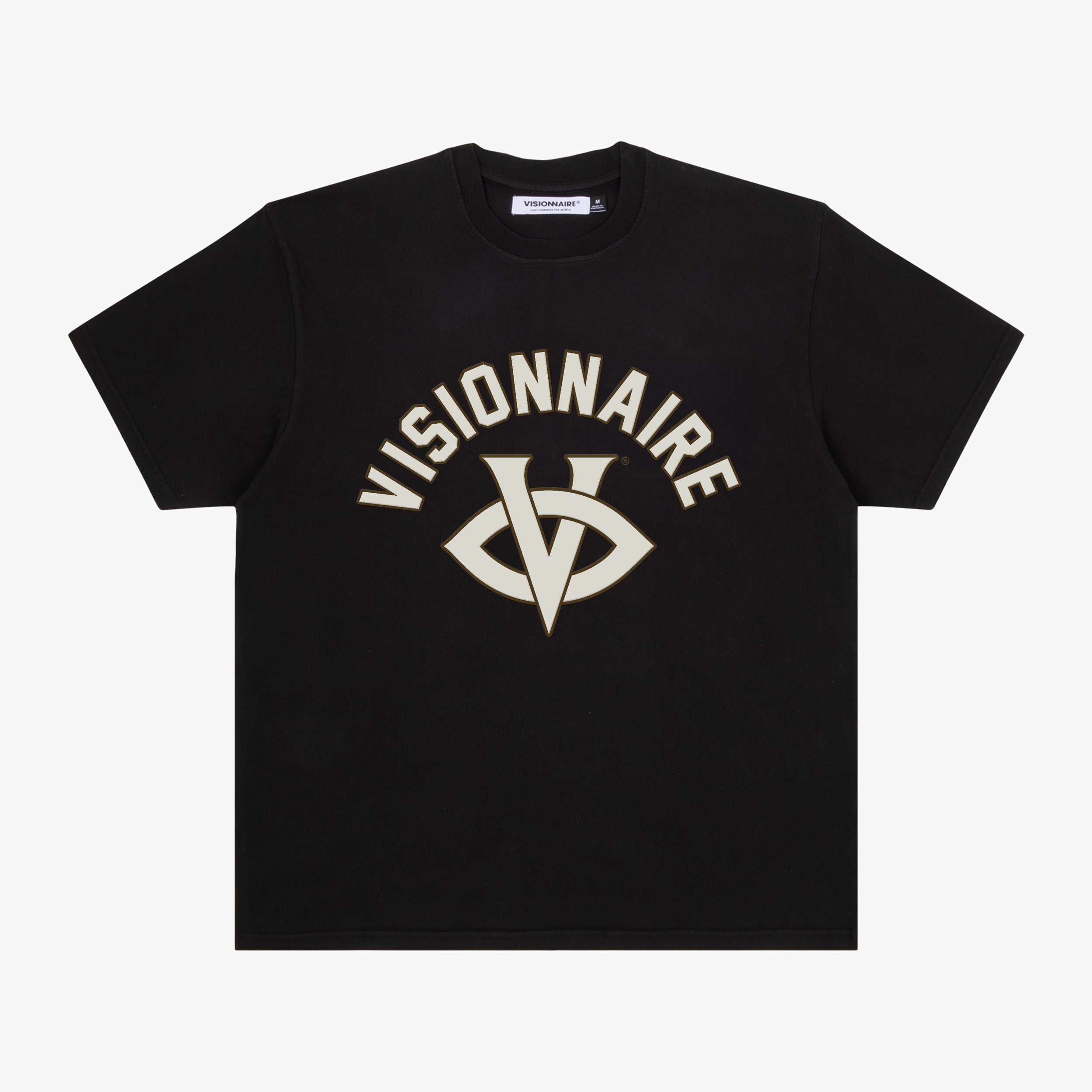 T-SHIRT LOGO SÉRIF NOIR