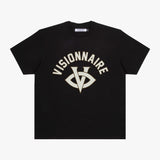 T-SHIRT LOGO SÉRIF NOIR