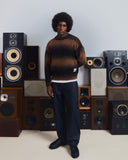 PULL FLUFFY FADE BLEU JAUNE