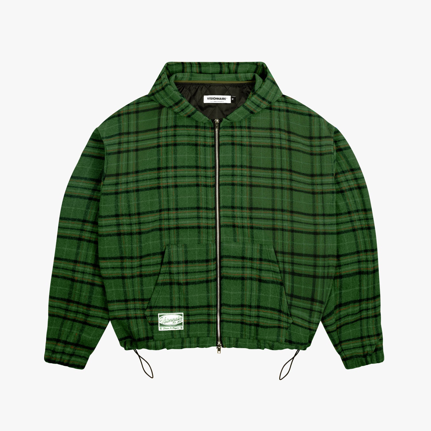 VESTE TARTAN VERT