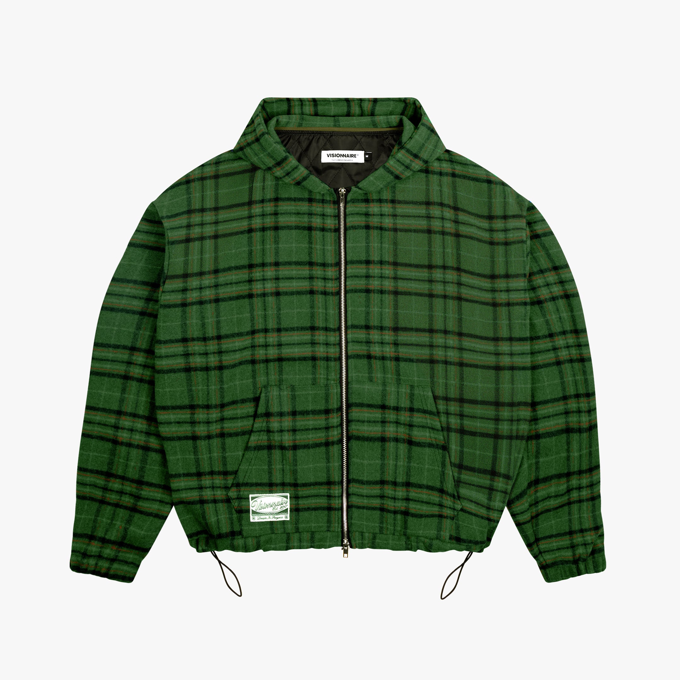 VESTE TARTAN VERT