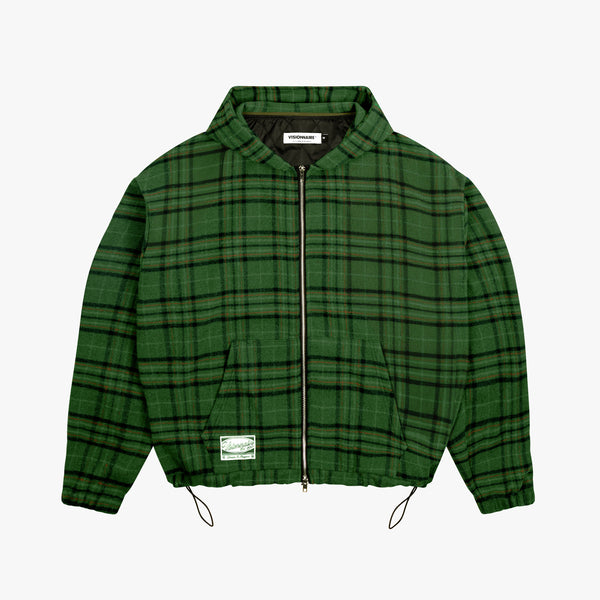 VESTE TARTAN VERT