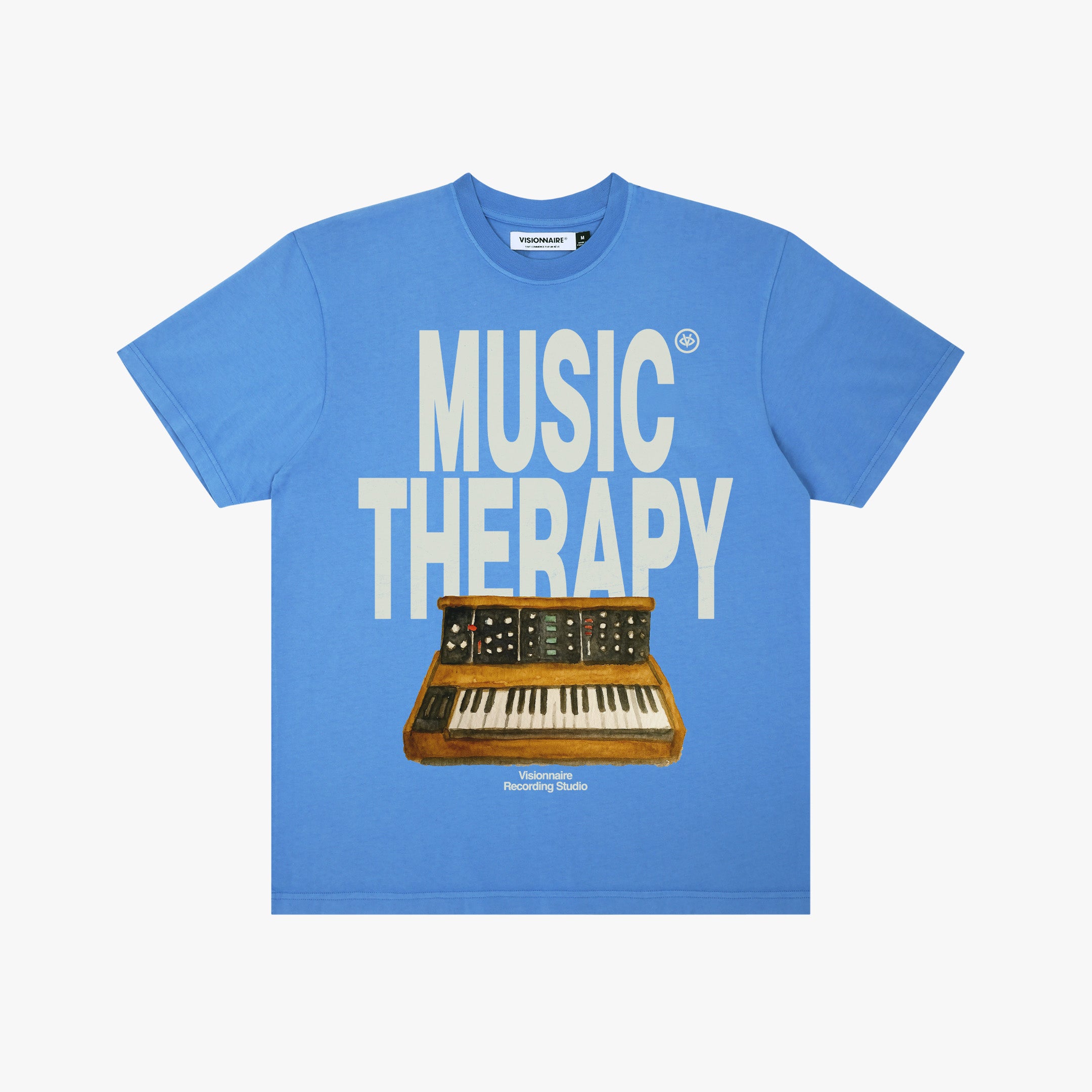 T-SHIRT MUSIC THERAPY BLEU