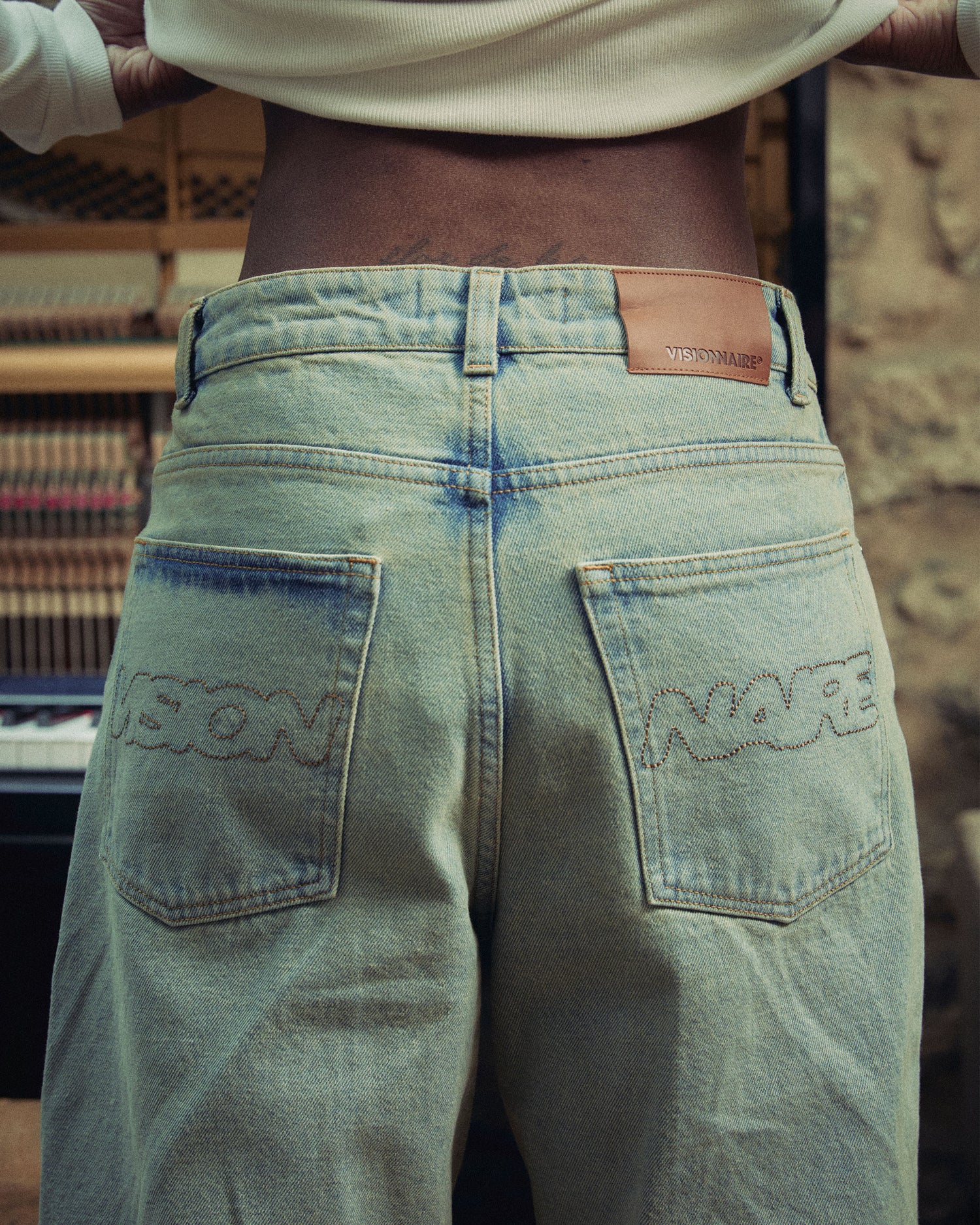 PANT JEAN BLEU FADE