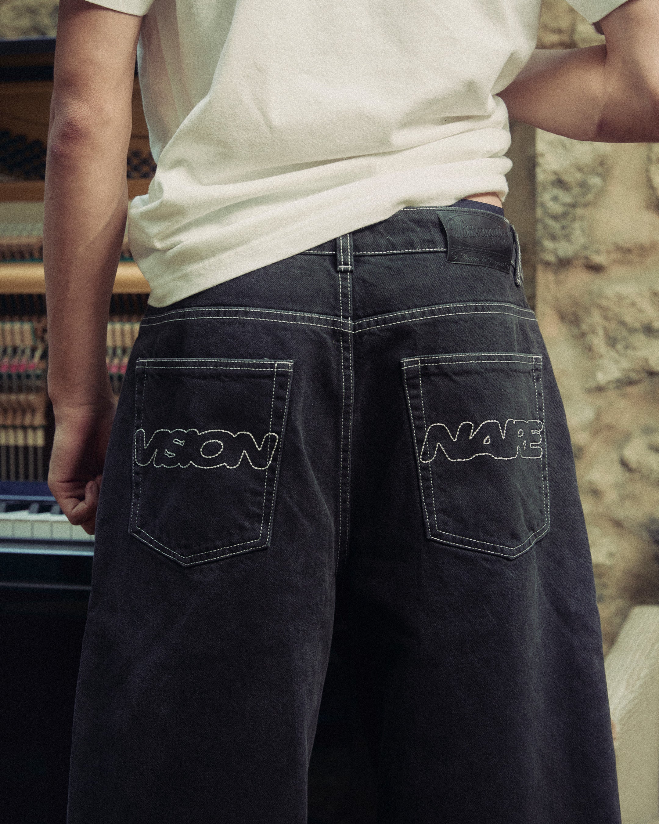 PANT FADE JEAN NOIR