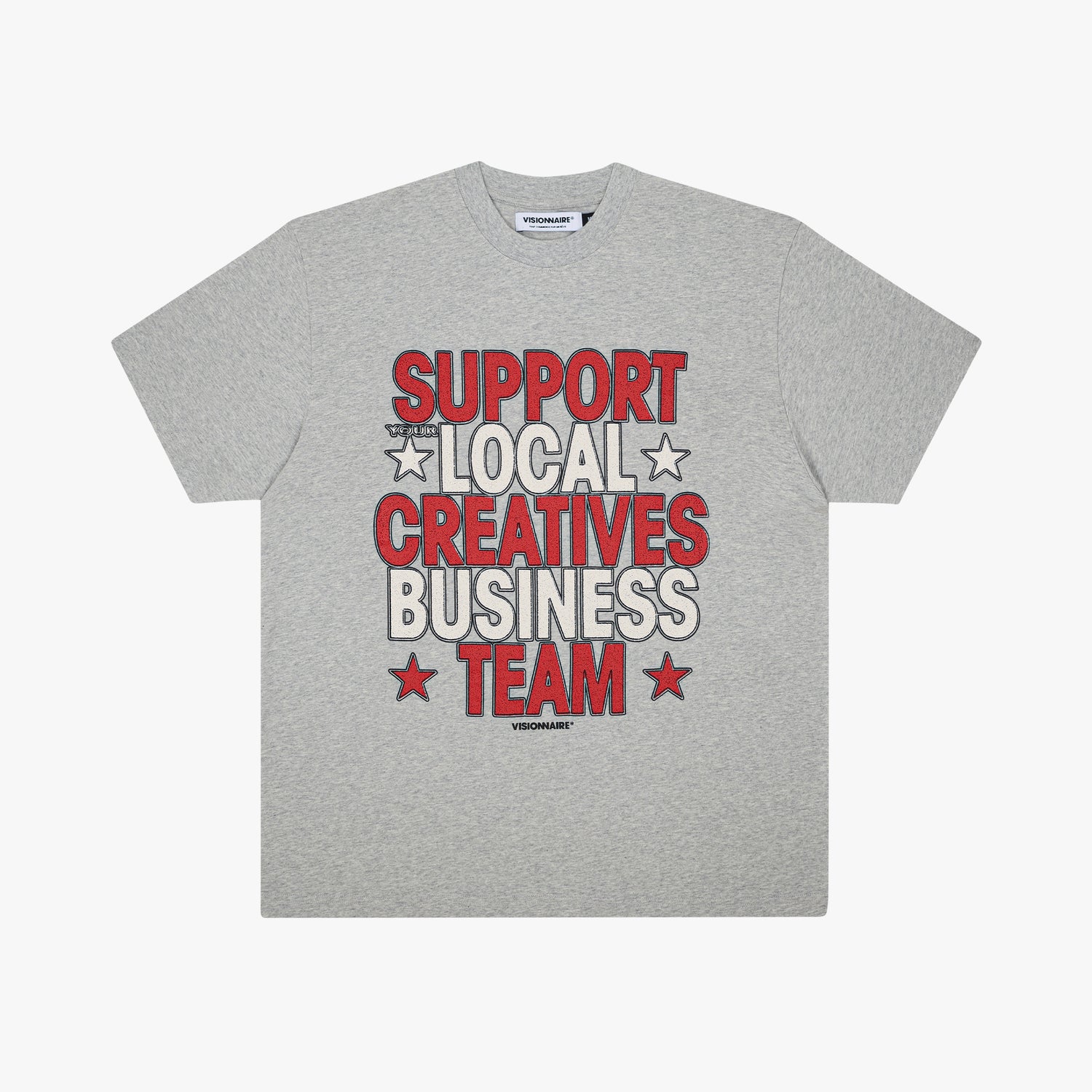 T-SHIRT SUPPORT LOCAL GRIS
