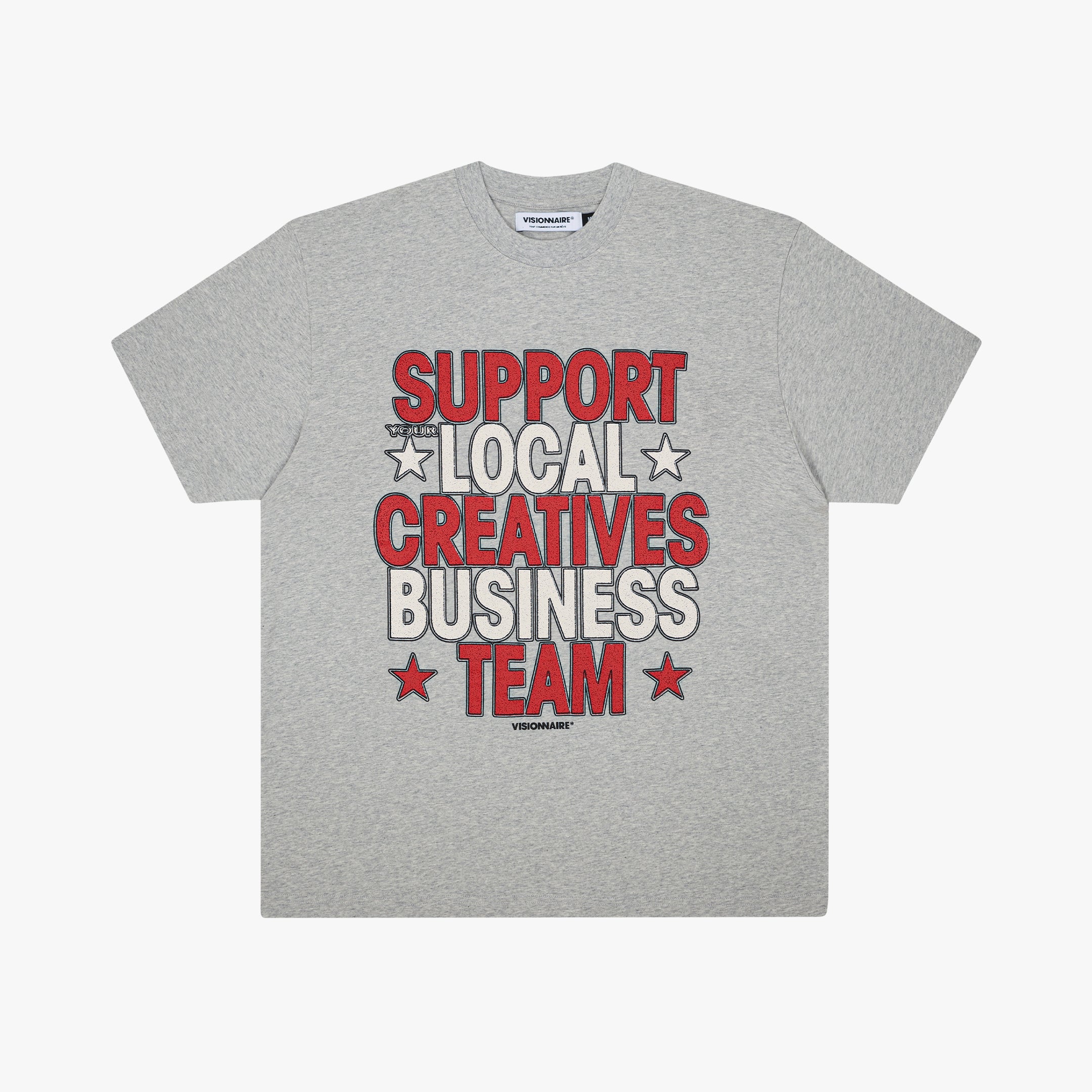 T-SHIRT SUPPORT LOCAL GRIS