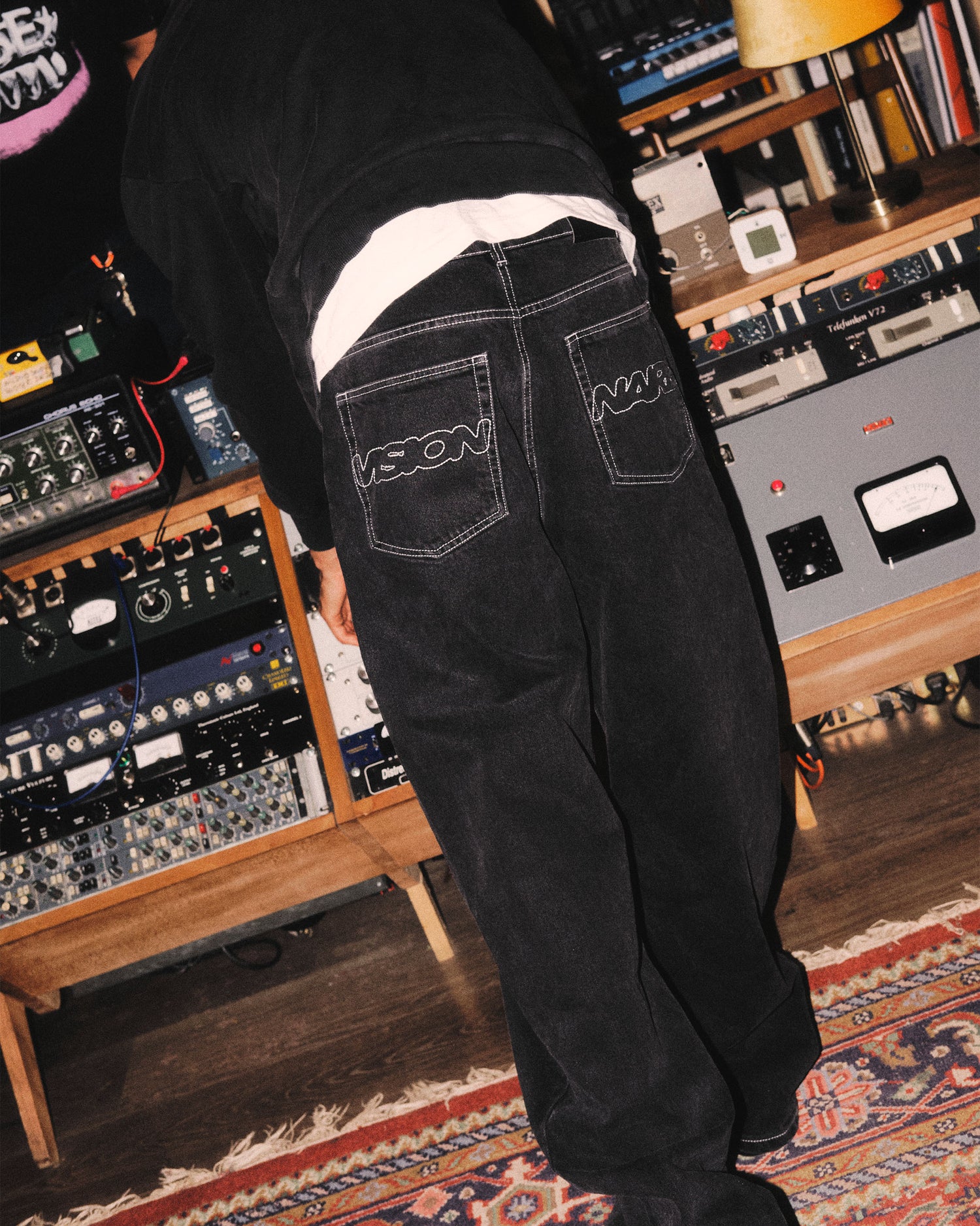 PANT FADE JEAN NOIR