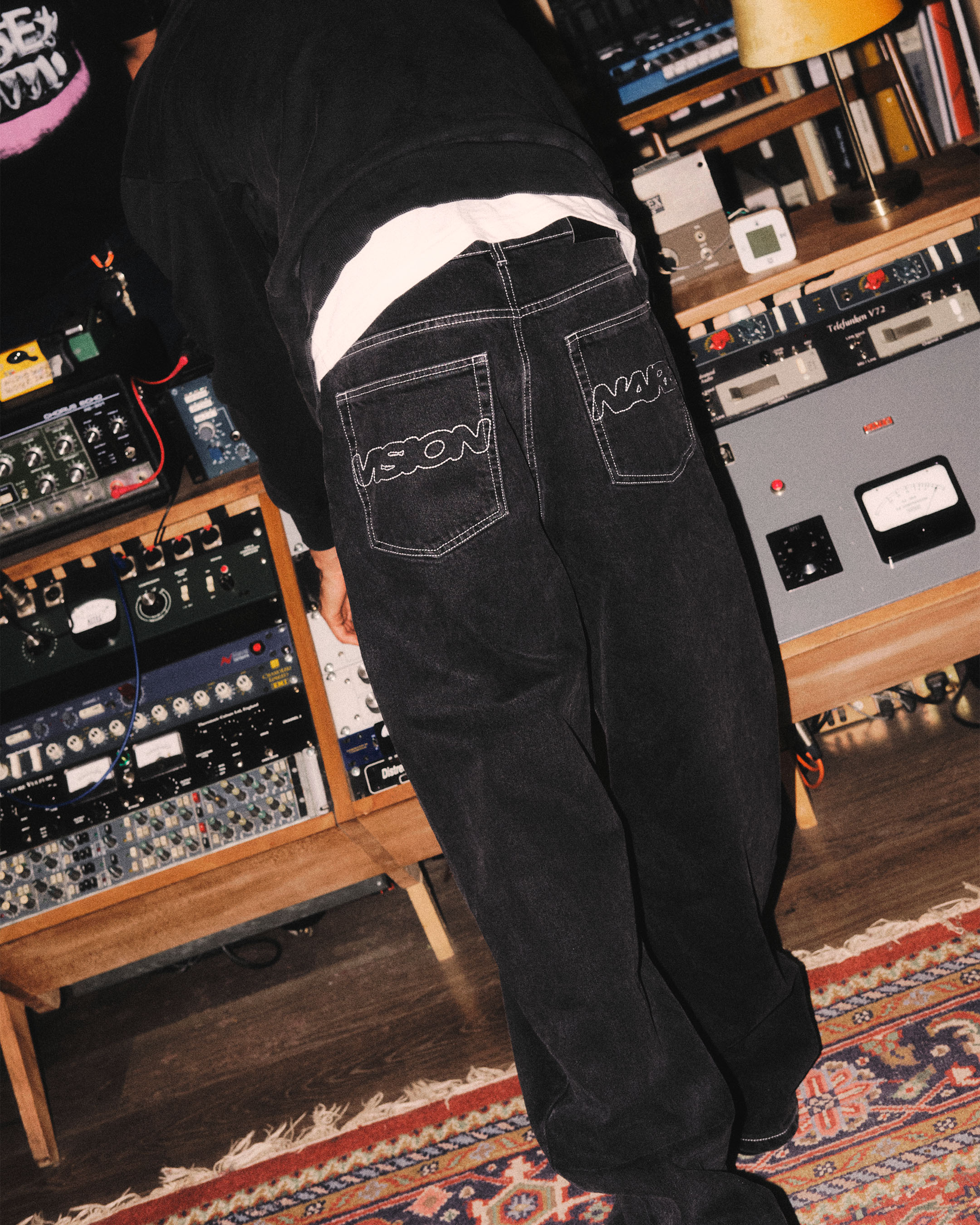 PANT FADE JEAN NOIR