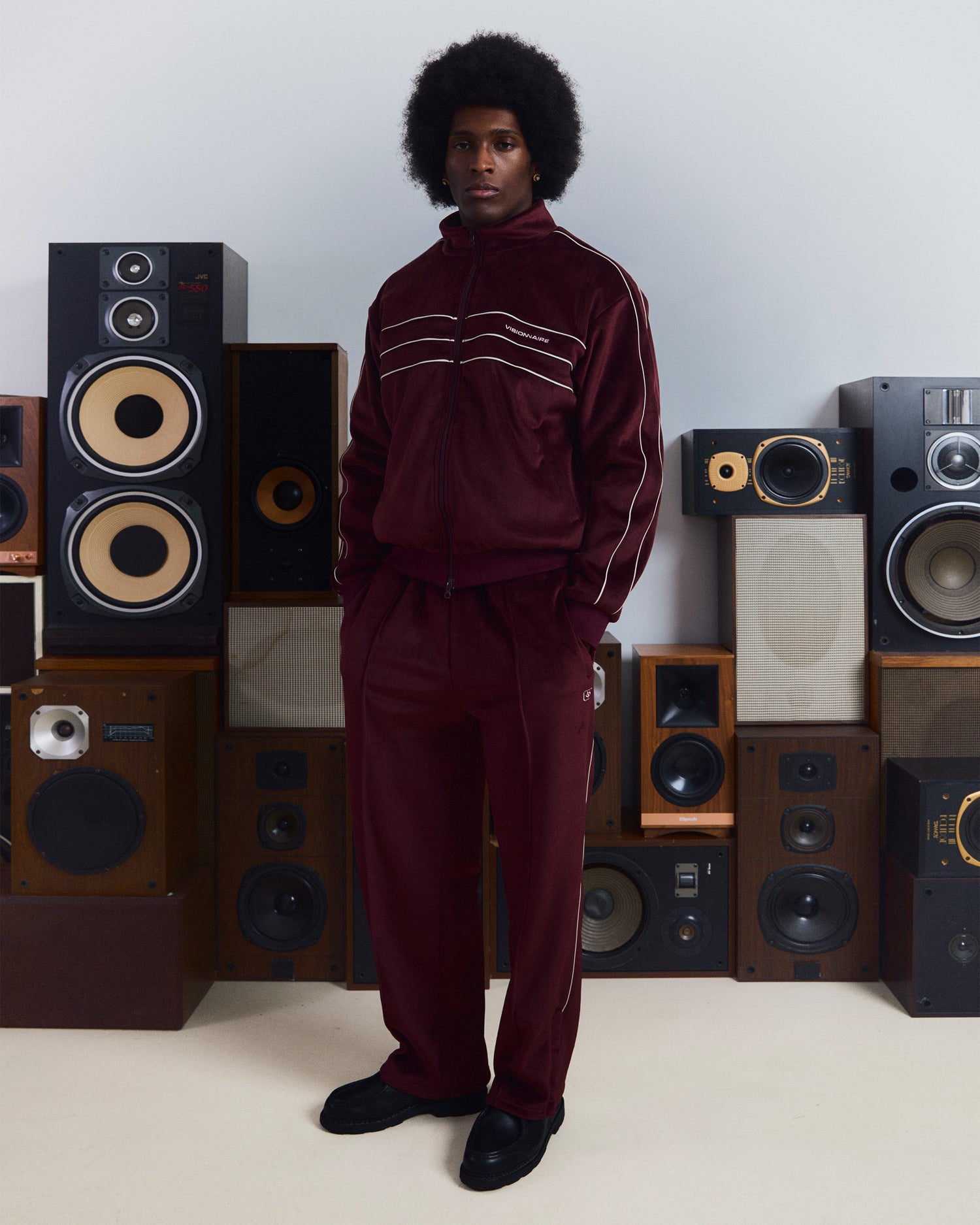 PANT PEAU DE PÊCHE BORDEAUX