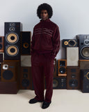 PANT PEAU DE PÊCHE BORDEAUX