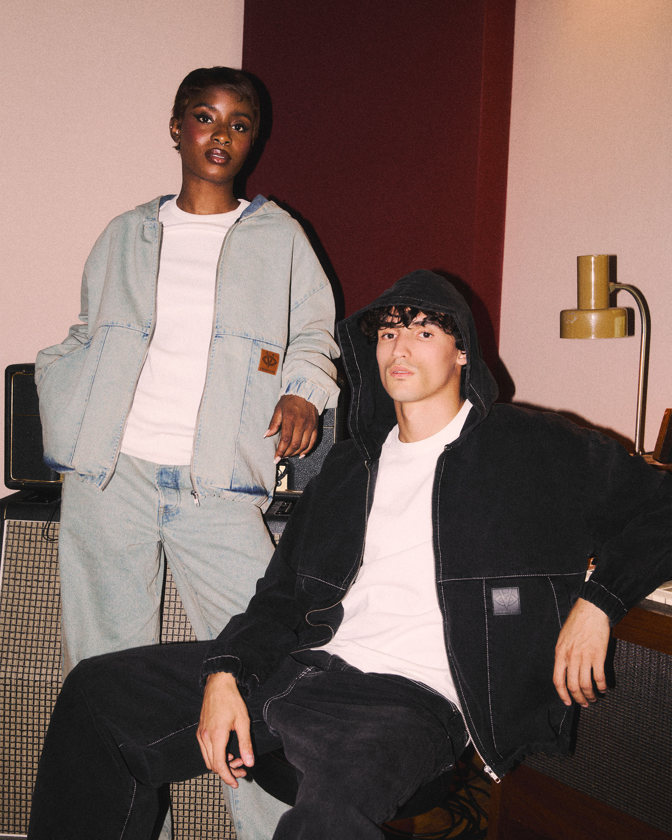 VESTE JEAN NOIR FADE
