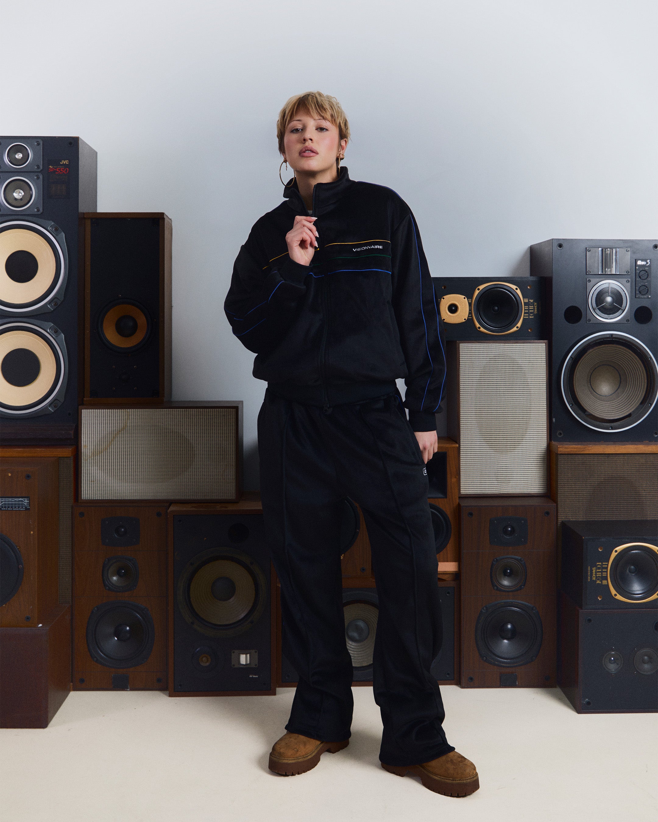 PANT PEAU DE PÊCHE NOIR