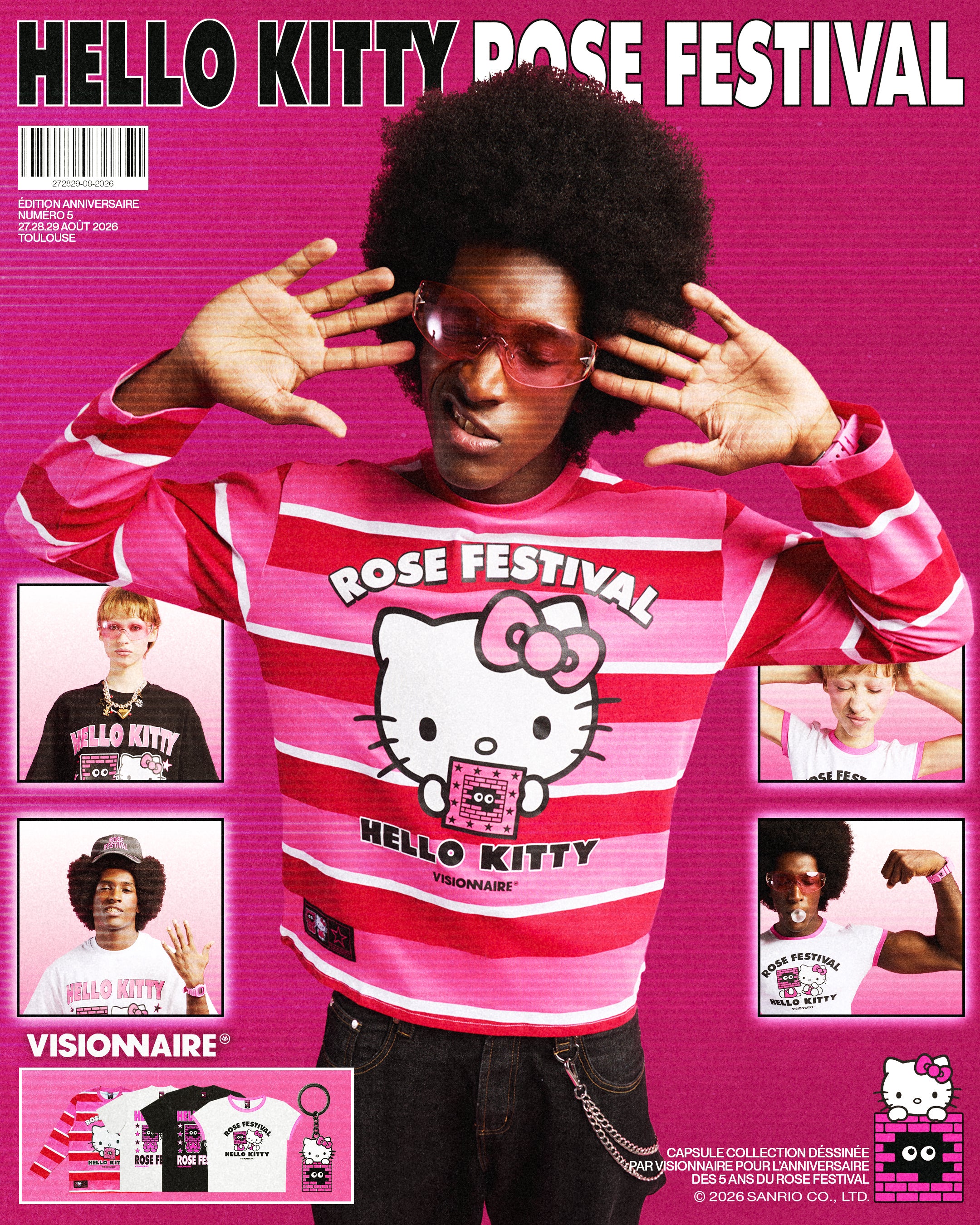 T-shirt Kitty Noir | ROSE FESTIVAL 2026