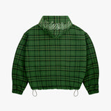 VESTE TARTAN VERT
