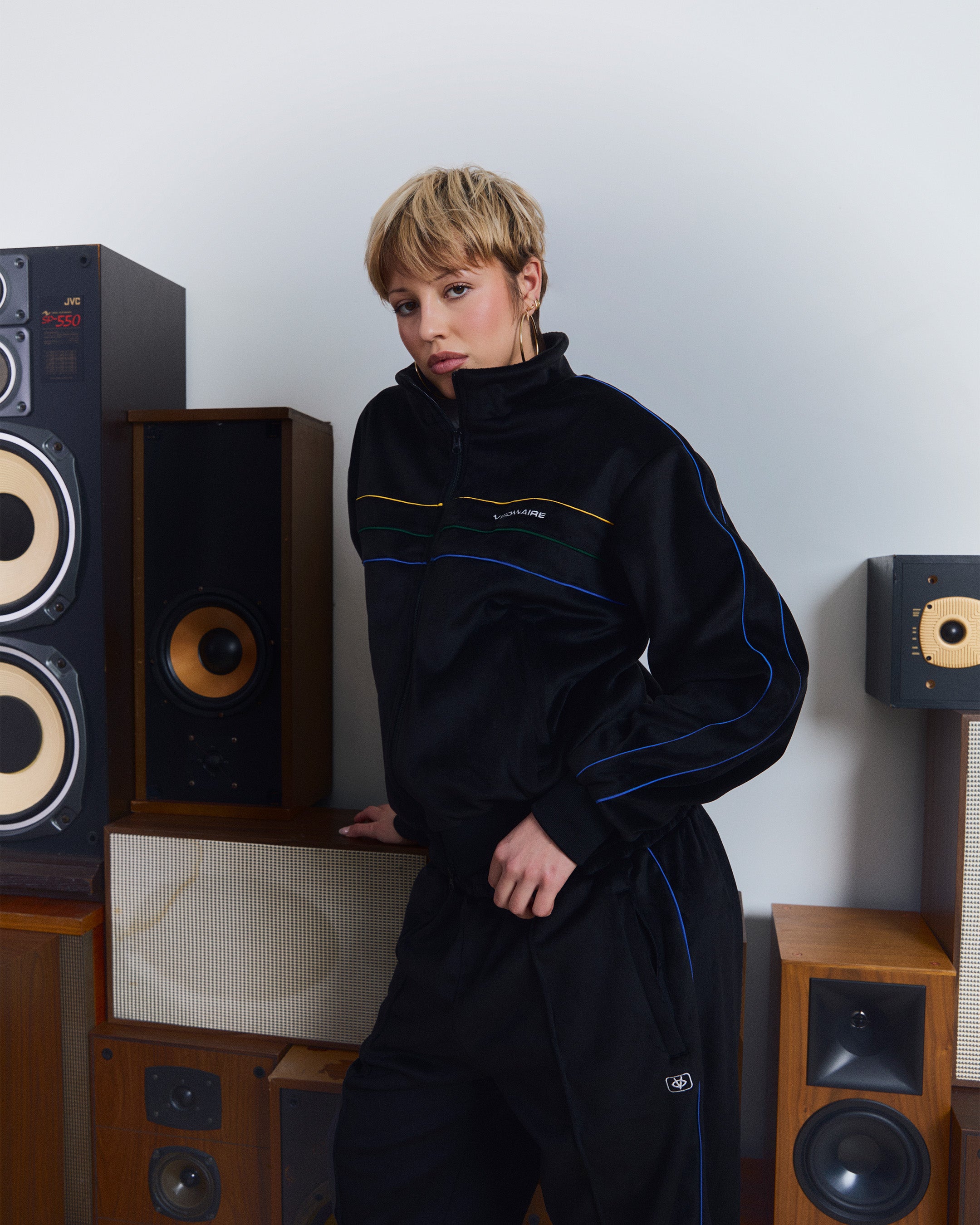 PANT PEAU DE PÊCHE NOIR